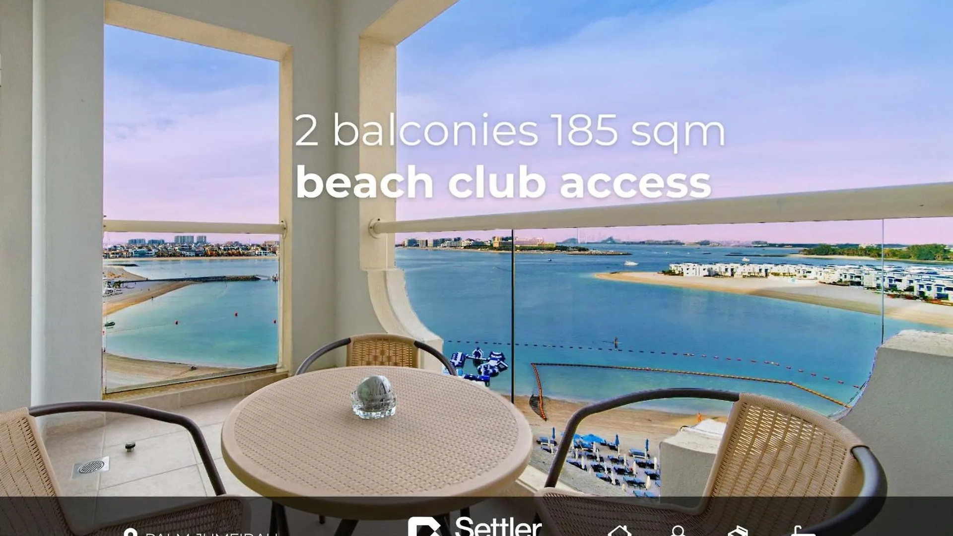 Your Private Beach With Sea View & Crib - Palm 2Br Dubai